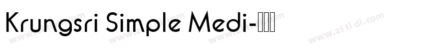 Krungsri Simple Medi字体转换